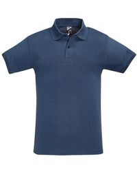 Sol's - Perfect Pique Short Sleeve Polo Shirt (Denim) - Lyst