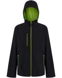 Regatta - Navigate 2 Layer Soft Shell Jacket /Lime) - Lyst