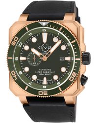 Gv2 - Xo Submarine Swiss Automatic Movement Sa100 Dial, Handmade Italian Leather Watch - Lyst