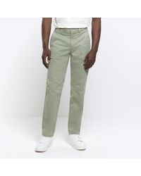 River Island - Chino Trousers Slim Fit Casual - Lyst