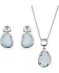 Orphelia - 'Rivera' 925 Sterling Set: Necklace + Earrings - Lyst