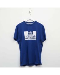 Weekend Offender - Weekend Overtreder Mcmoney T-shirt In Blauw - Lyst