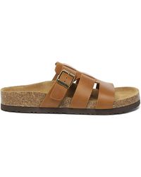 EverAu Australia - Ever Au Genuine Leather Yates Slides With Sole - Lyst
