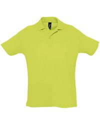 Sol's - Summer Ii Pique Short Sleeve Polo Shirt (Apple) - Lyst