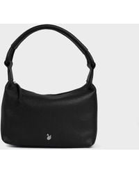 Assots London - 'City Bag' Soft Pebble Grain Real Leather Shoulder Bag - Lyst