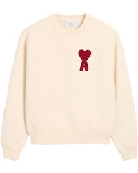 Ami Paris - Patch Heart Sweatshirt - Lyst