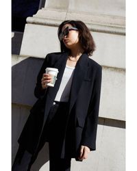 Warehouse - Relaxed Double Breasted Blazer - Lyst
