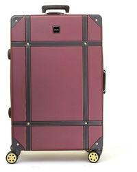 Infinity Leather - Hard Shell Luggage Suitcase Trunk Cabin Travel Bags - Lyst