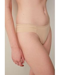 Penti - Mid-Waist Brazilian Panty With Mesh Detail - Lyst