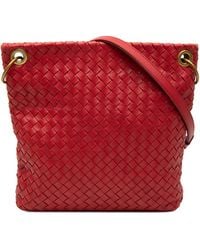 Bottega Veneta - Pre-Owned Nappa Intrecciato Crossbody - Lyst