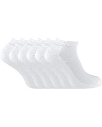 Sock Snob - 6 Pack Low Cut Bamboo Organic Cotton Trainer Socks - Lyst