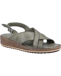 Hush Puppies - Ladies Elena Leather Wedge Sandal - Lyst