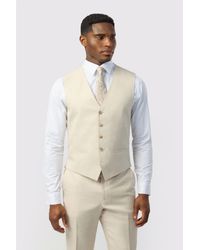 Ted Baker - Single Breasted Five Button V-Neck Tailored Suit Waistcoat - Lyst