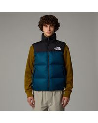 The North Face - 1996 Retro Nuptse Gilet Midnight Petrol/Tnf Bla - Lyst