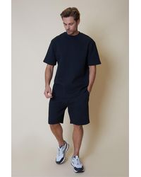 Threadbare - 'Mitch' Cotton Blend Textured Sweat Shorts - Lyst