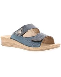 Inblu - Wedge Sandals Mules Intrigue Slip On - Lyst