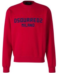 DSquared² - Cool Fit Milano Crew Neck Jumper Cotton - Lyst