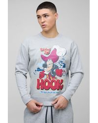 BoohooMAN - Oversized Captain Hook License Print Sweatshirt - Lyst