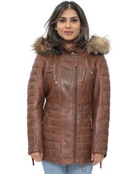 Infinity Leather - Quilted Parka Jacket-Curitiba - Lyst