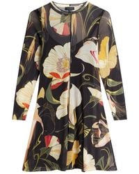 Ted Baker - Mesh Long Sleeve Midi Dress - Lyst