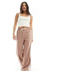 ASOS - Design Pull On Trousers With Contrast Panel - Lyst