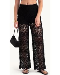 Hiccup - Lace Crochet High Waist Trousers - Lyst