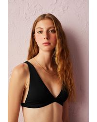 Penti - Basic Deep V Neck Bikini Top - Lyst