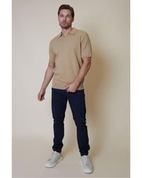 Threadbare - 'Desford' Cotton Mix Trophy Neck Short Sleeve Knitted Polo - Lyst