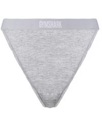 GYMSHARK - Katoen Grijze String - Lyst