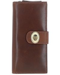 Ashwood Leather - Real Long Purse With Turnlock, Zip Pocket & Card Slots - Lyst