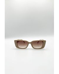 SVNX - Rectangle Cateye Side Detail Sunglasses - Lyst