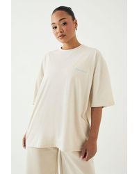 DSGN Studio - Script Embroidered Oversized T-Shirt - Lyst