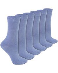 Sock Snob - Ladies 6 Pack Bamboo & Merino Wool Blend Socks - Lyst
