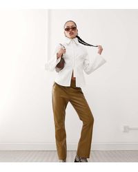 Labelrail - X Jennifer Mcking Faux Leather Thong Panel Trousers - Lyst