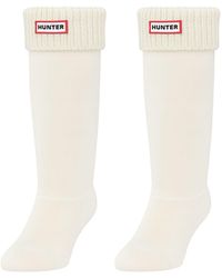 HUNTER - Waffle Tall Boot Socks - Lyst