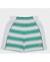 CASABLANCA - Interlock Sweatshort Gradient Stripe Cotton - Lyst
