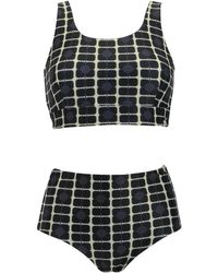 Regatta - Ladies Orla Kiely Poppy Reversible Bikini Set (Monochrome) - Lyst
