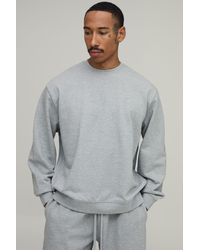 BoohooMAN - Oversized Premium 480Gsm Sweatshirt - Lyst