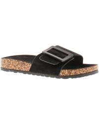 Platino - Flat Sandals Blink Slip On Micro Fibre - Lyst