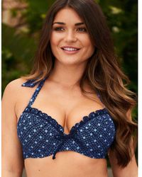 Pour Moi - 40000 Daydreamer Padded Halterneck Bikini Top - Lyst