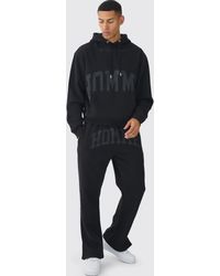 BoohooMAN - Oversized Boxy Split Hem Homme Tracksuit - Lyst