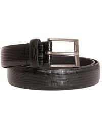 Barneys Originals - Faux Leather Belt Imitation Leather - Lyst