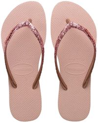 Havaianas - Slim Glitter Ii Flip-Flops - Lyst
