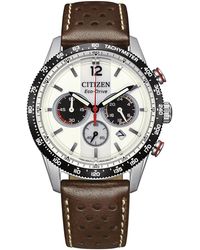 Citizen - Watch Ca4714-04A Leather - Lyst