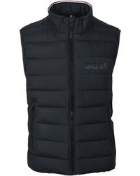 BOSS - H Cenito Gilet Open Cotton - Lyst