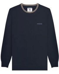 Lambretta - Tipped Knitted Jumper /Stone) - Lyst