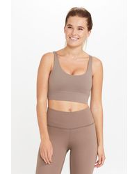 Sosandar - Gabrielle Seam Detail Cross Back Sports Bra Nylon - Lyst