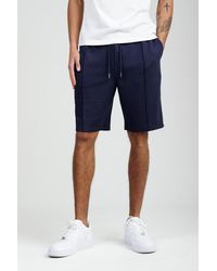 Nines - Soft Jersey Shorts With Middle Seam And Drawstring Waist - Lyst