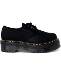 Dr. Martens - Dr Martens 1461 3-veterogen Schoen Zwart Leren Plateauzool - Lyst