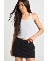 Boohoo - Tall Adjustable Waist Skort - Lyst